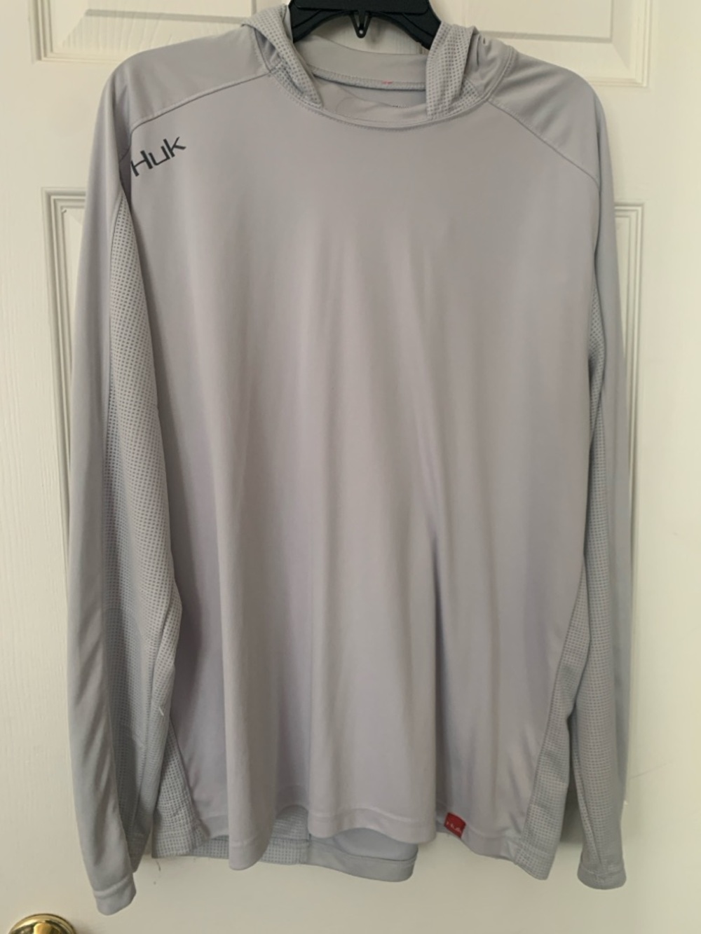 Huk Light Gray Performance Hoodie-Vintage